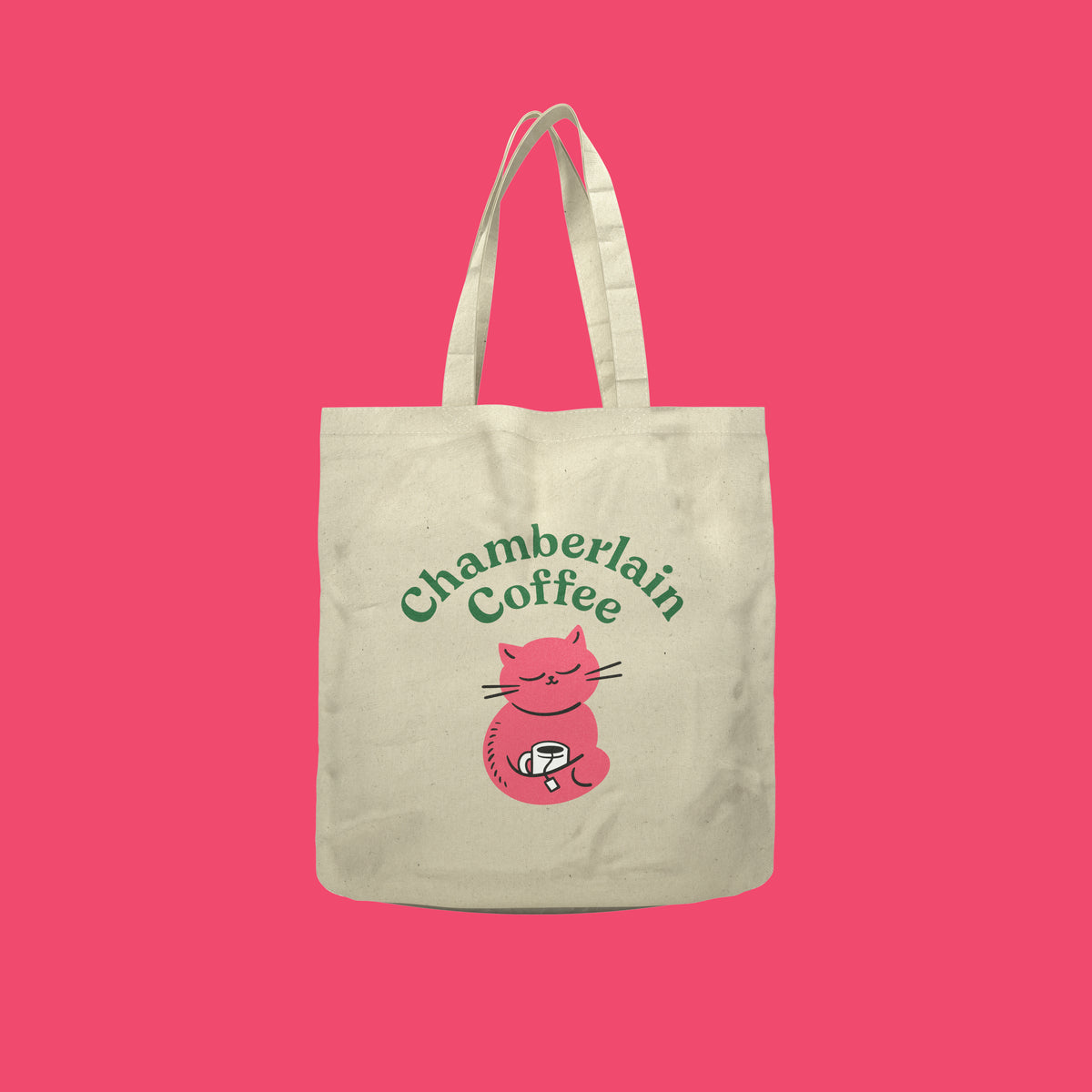 chamberlain coffee careless cat tote bag