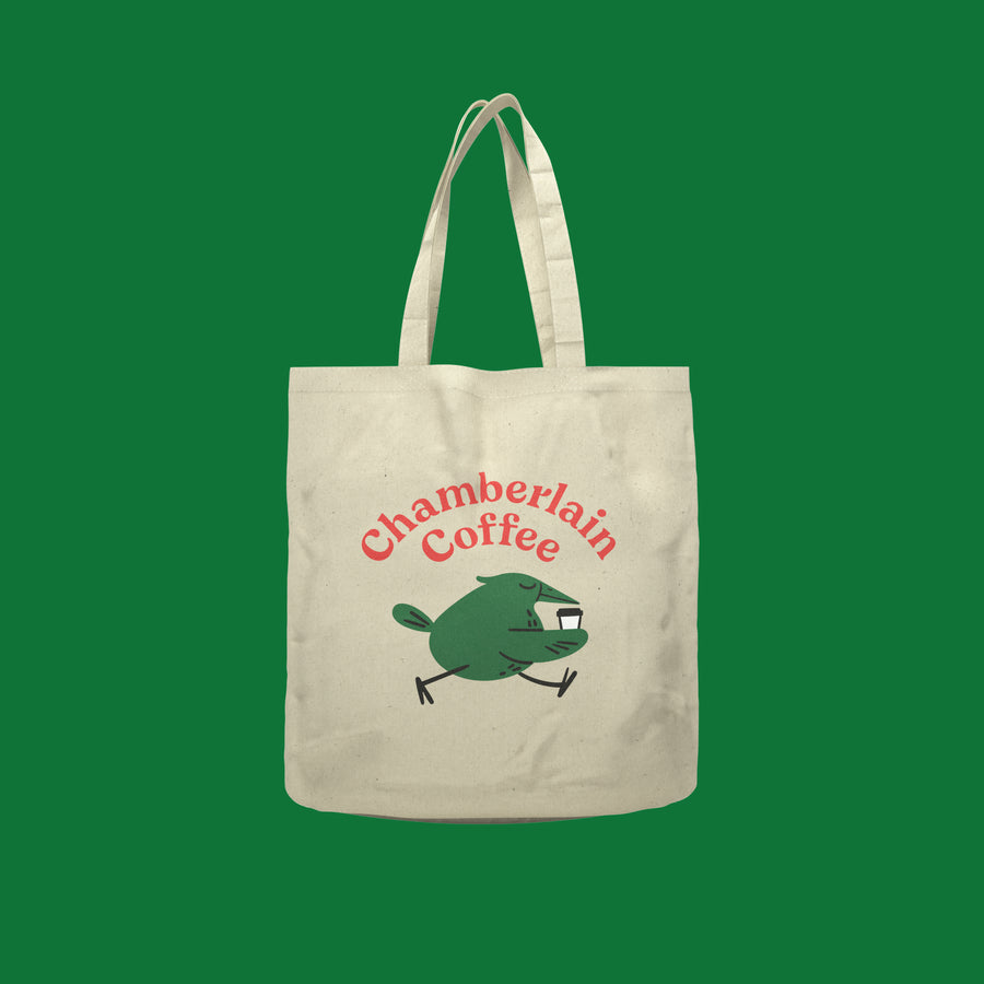 chamberlain coffee early bird tote bag
